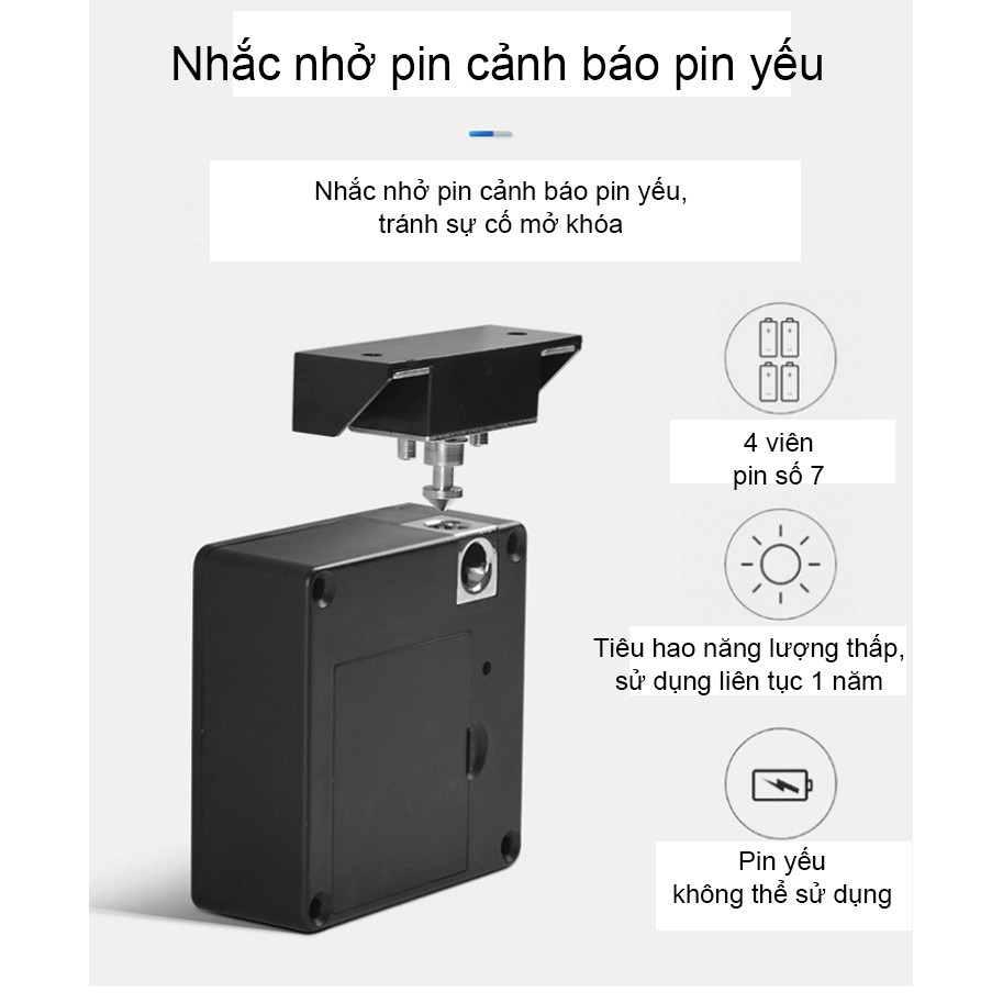 Ổ Khóa điện tử ngăn kéo bảo mật bằng thẻ SmartHome Cao cấp