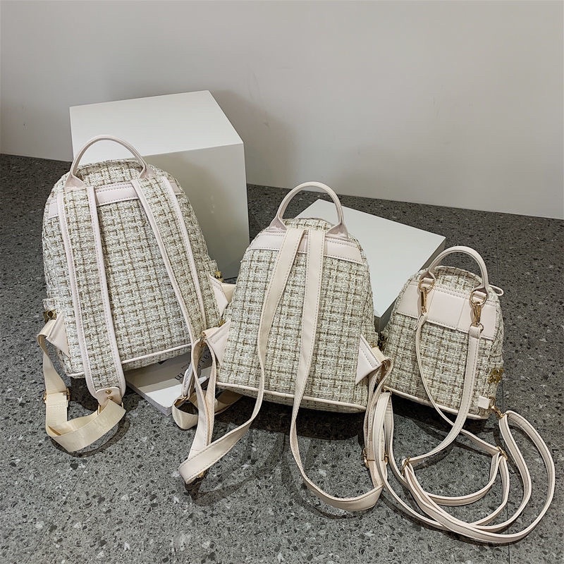 BALO MINI THỜI TRANG NỮ VINTAGE DA PU ĐÍNH ĐINH CÁ TÍNH ULZZANG