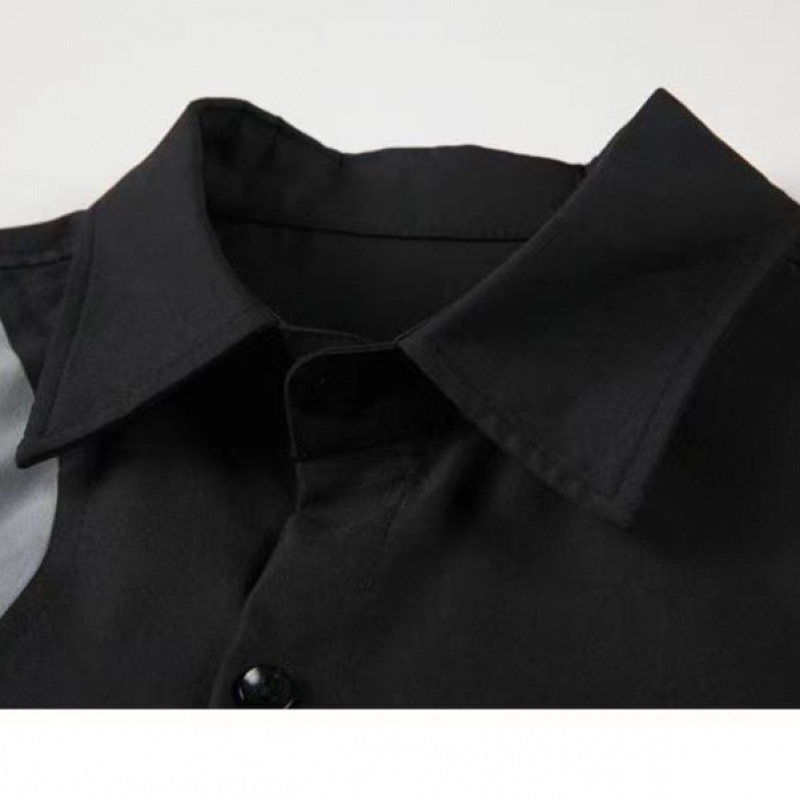 Áo Sơ Mi Tay Dài Phối Màu Tương Phản Thời Trang Xuân Thu 2022 Cho Nam Và Nữ