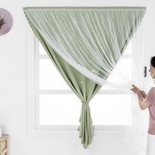 Rèm dán 2 lớp vintage