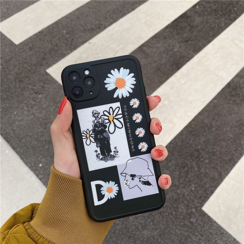 Ốp điện thoại hình hoa cúc cho IPHONE 11 PRO MAX I7 I8 PLUS XR XS MAX | BigBuy360 - bigbuy360.vn