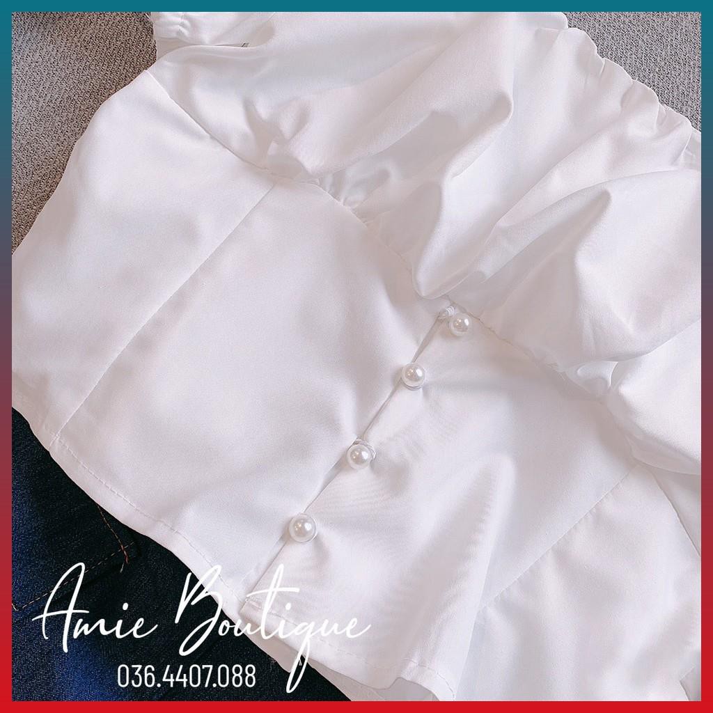 Sét Áo Nữ Thô Áo Kiểu Đẹp Phối Chân Váy Bò Có Lót Đùi Tôn Dáng Sang Chảnh | BigBuy360 - bigbuy360.vn