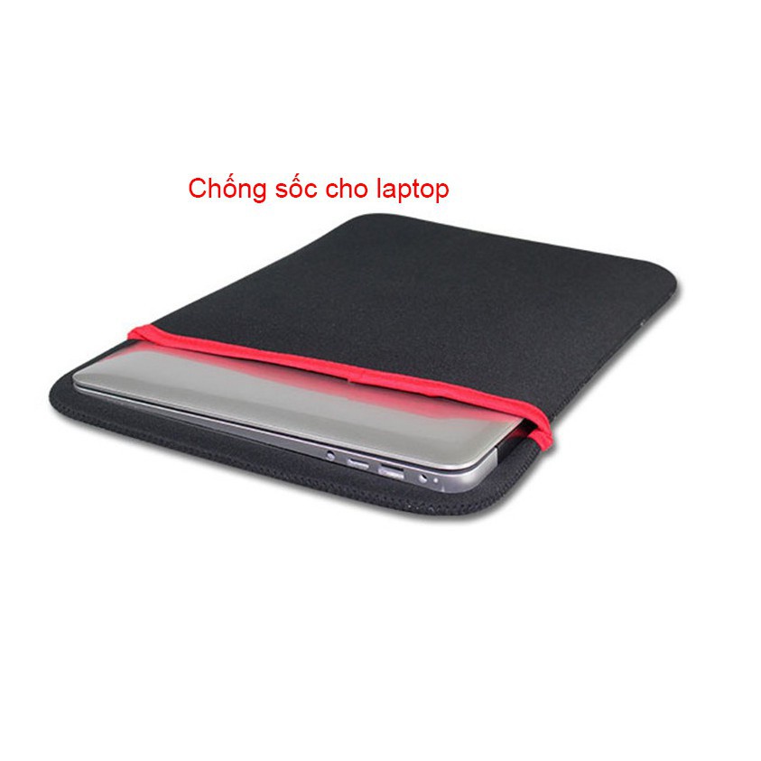 Túi chống sốc laptop sọc đỏ cao cấp