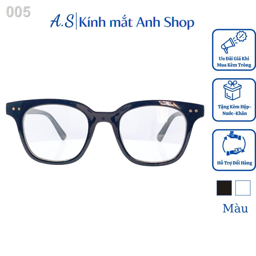 Gọng kính vuông nam nữ kiểu dáng to cá tính chất liệu nhựa dẻo nhận cắt mắt cận viễn loạn 1
