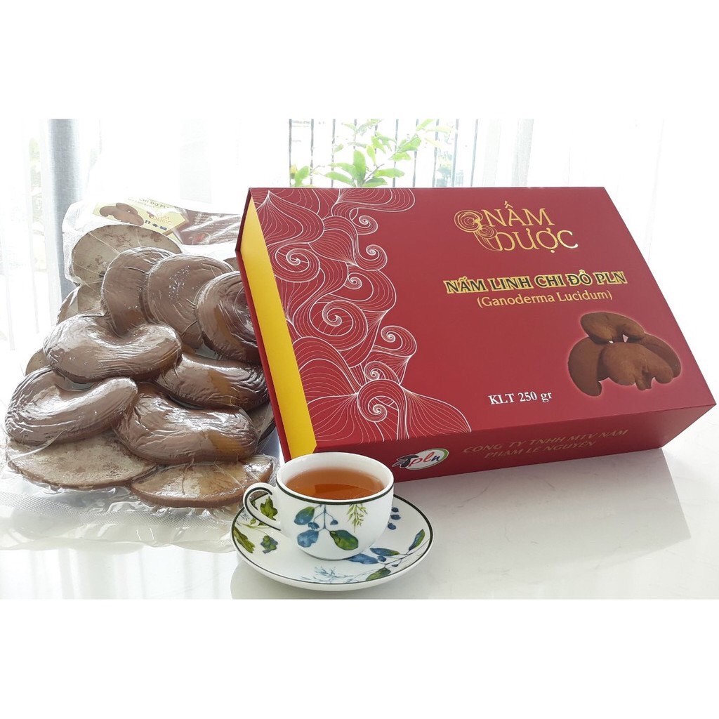Nấm Linh Chi PLN Nguyên Tai Hộp 250gr XCGT