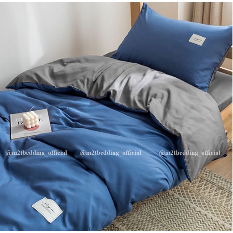 Bộ chăn ga gối Ký túc xá Cotton TC M2T Bedding, chăn ga gối thun lạnh Hàn Quốc dành cho giường tầng | BigBuy360 - bigbuy360.vn