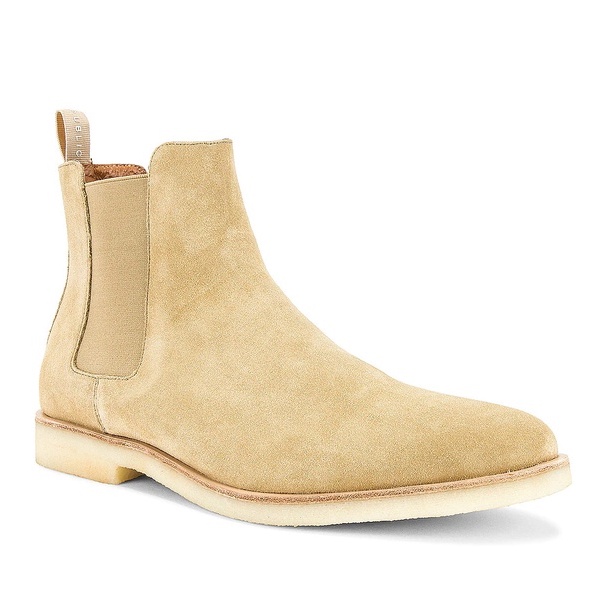 Chelsea boots thời trang nam màu tan chất liệu da lộn đế crepe tăng chiều cao 3.5cm | BigBuy360 - bigbuy360.vn