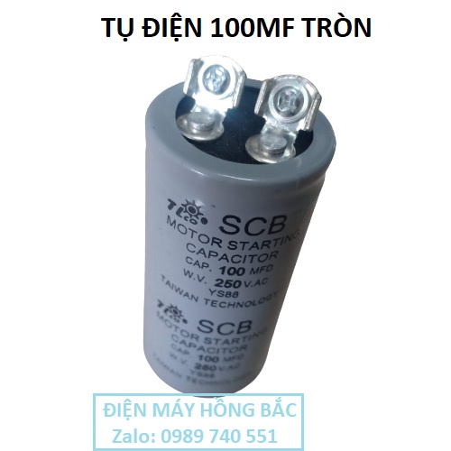 01 tụ điện 100mf tròn Đài Loan