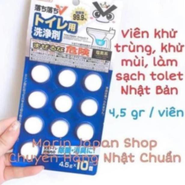 (Lẻ 1 viên) Viên thông tắc đường ống, bồn cầu nhà vệ sinh , bồn rửa bát Nhật Bản