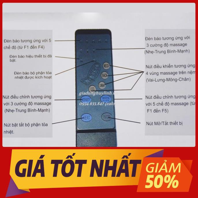 [ HÀNG CHÍNH HÃNG ] Nệm Massage Toàn Thân Bella