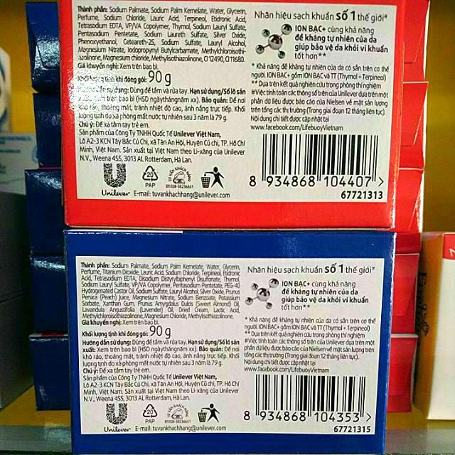 Xà bông cục Lifebuoy Ion Bạc +