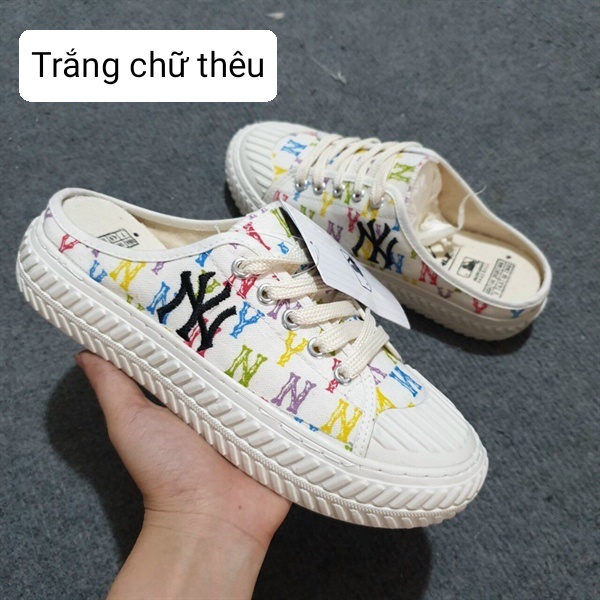 Giày Sục NY Đạp Gót Đế Độn 4cm Siêu Êm, Siêu Bền