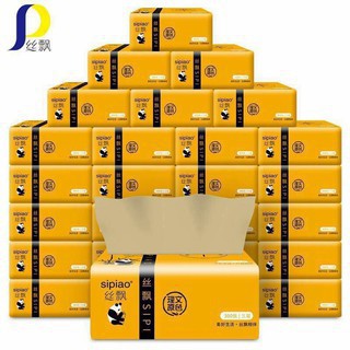 Thùng 30 Gói Giấy Ăn Gấu Trúc Siêu Dai Chính Hiệu Sipiao