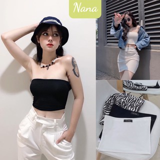 Áo quây ngực không dây dáng croptop ôm body cá tính