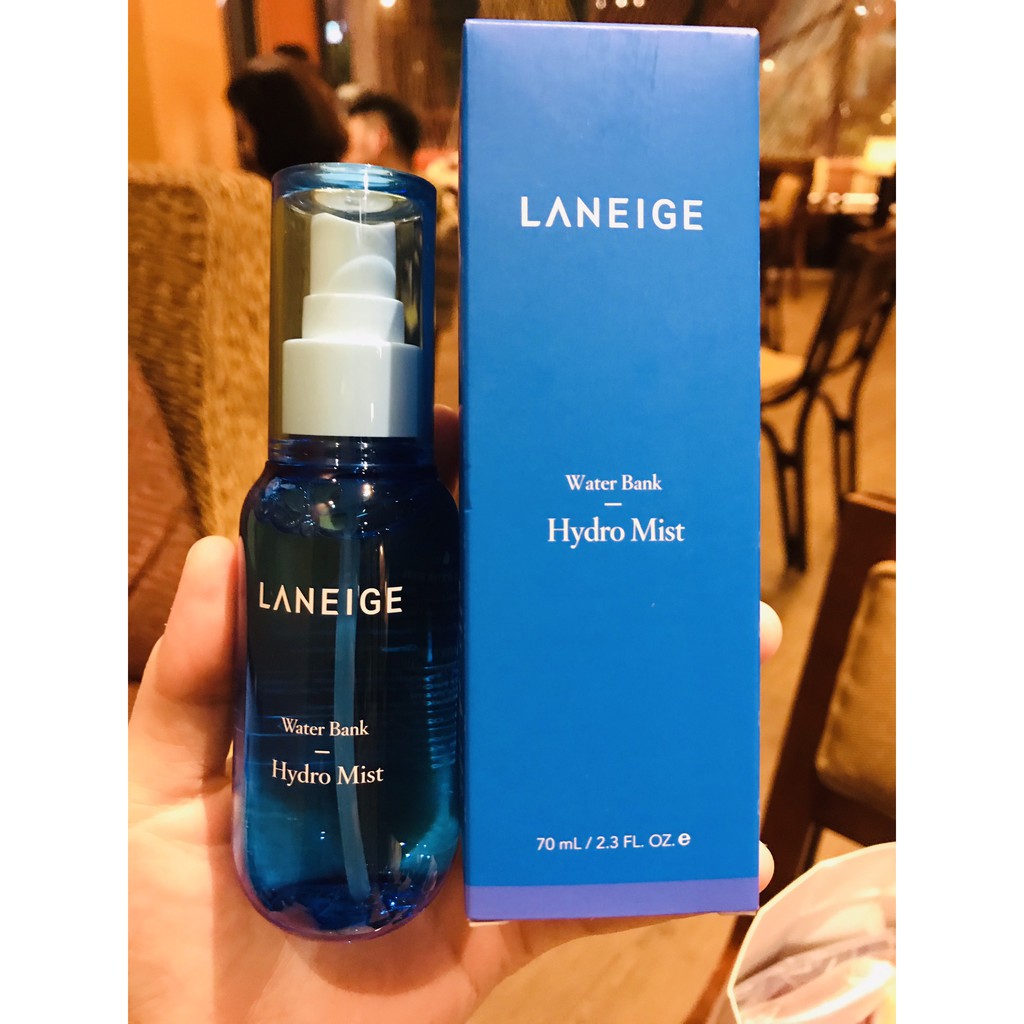 Xịt khoáng Laneige Hydro Mist chuyên cấp ẩm nhanh cho da mẫu mới có tem phụ tiếng việt