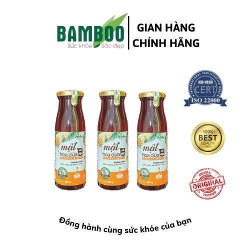 Combo 3 Mật hoa dừa BAMBOO nguyên chất, 100% từ thiên nhiên