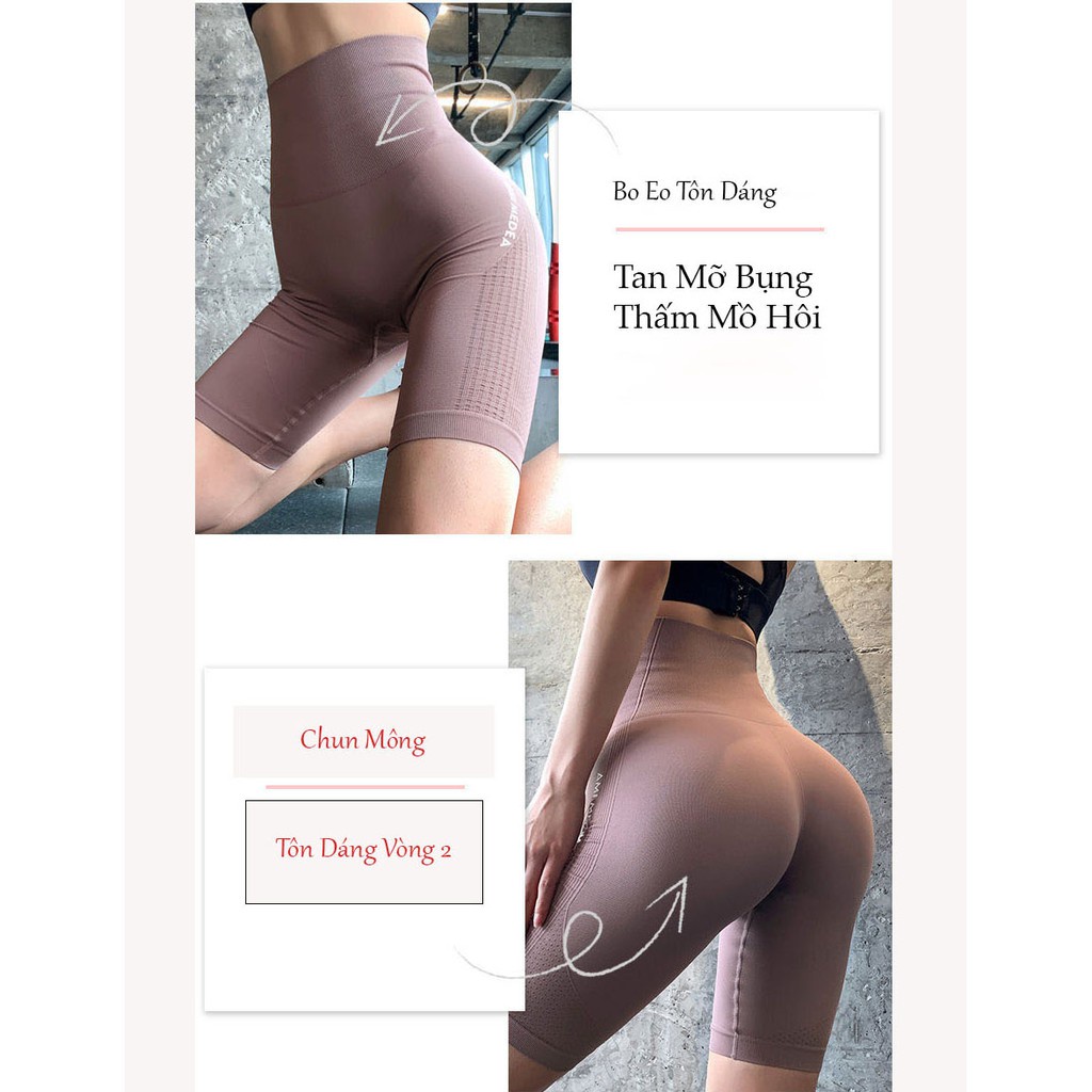 Quần Legging Lửng Ngố Tập Thể Thao, Gym, Chạy Bộ Nữ Cao Cấp - Quần Ngố Tập Thể Thao Chất Cao Cấp Co Dãn 4 Chiều