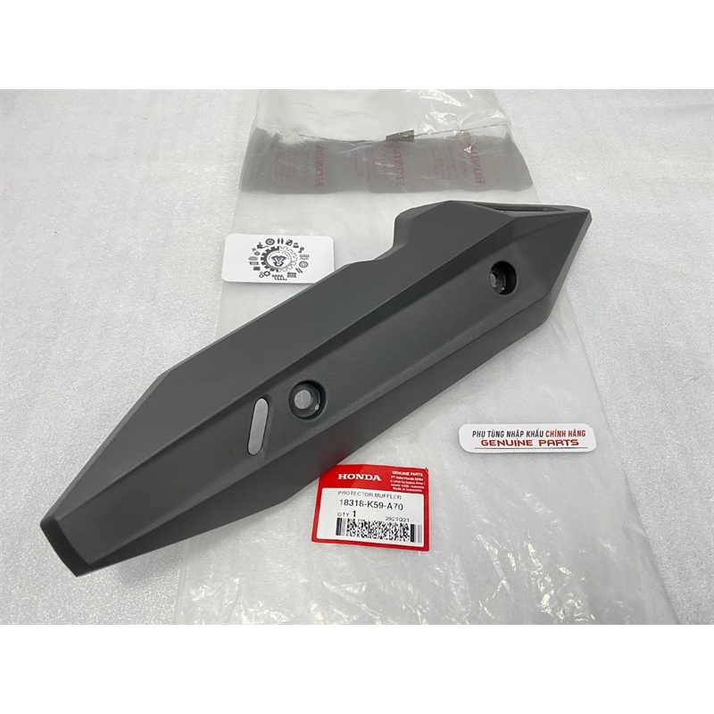 Ốp pô zin VARIO CLICK 2018-2021 chính hãng Honda, Pát vỉ che pô 18318K59A70