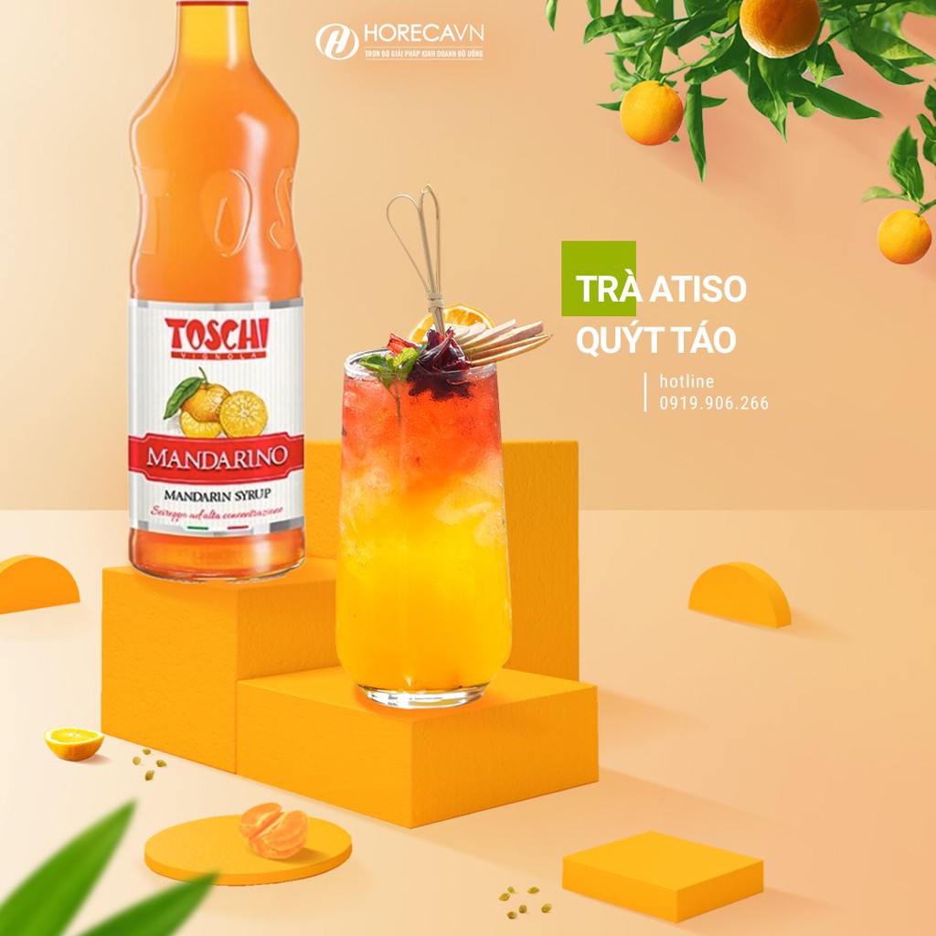 Siro Toschi Chanh Leo 1000ml - Toschi Passion Fruit Syrup 1000ml [TẶNG CÔNG THỨC]