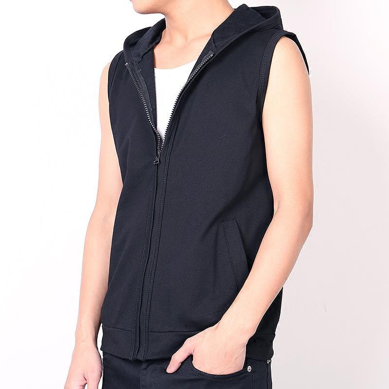 Áo hoodie không tay thể thao dáng ôm thời trang dành cho nam | BigBuy360 - bigbuy360.vn