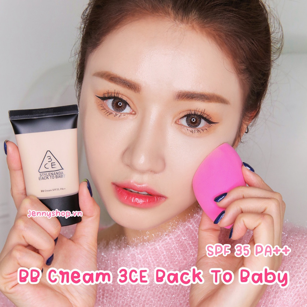 Kem Nền 3CE BB Cream Back To Baby