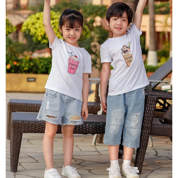 Áo gia đình Familylove - Mẫu Đồng phục gia đình Ly Beer Coffee Sinh Tốt Mới cực dễ thương chất liệu cotton 100% co giãn