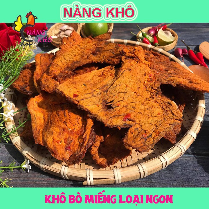 Khô Bò Miếng vị cay Tứ Xuyên 500gr | Nàng Khô