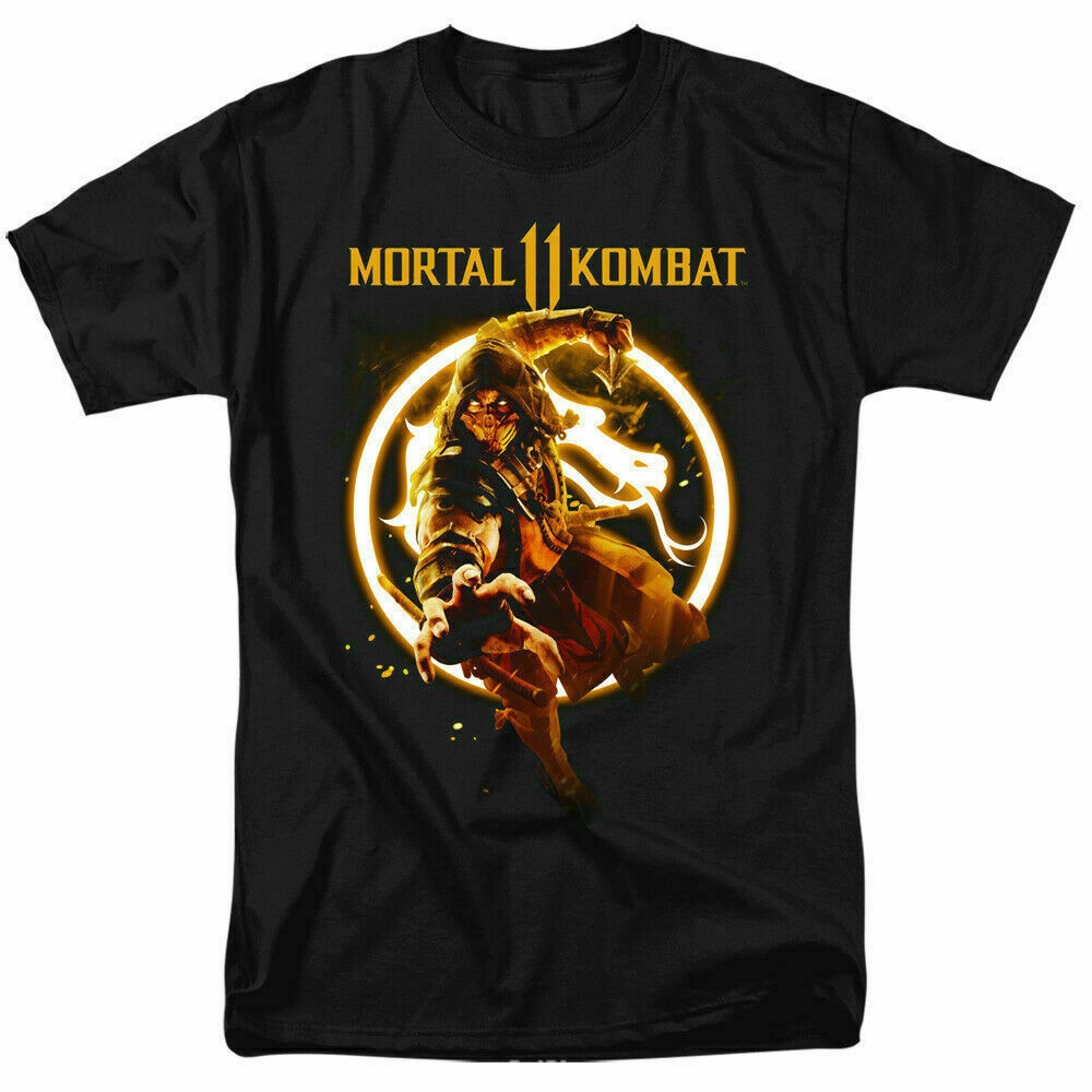 Áo Thun Nam Màu Đen In Hình Truyện Tranh Mortal Kombat QW246VB