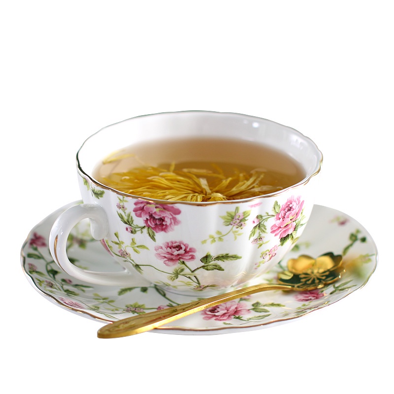Bộ Ấm Tách Trà Bằng Sứ Phong Cách Châu Âu Sang Trọng Đơn Giản Dễ Thương