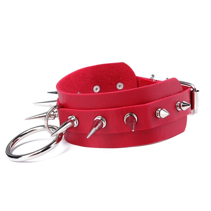 Vòng Cổ Da Đính Đinh Tán Cá Tính Cho Nữ