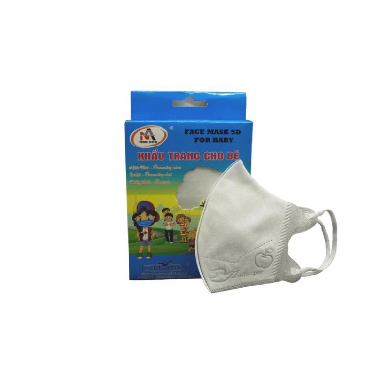 Khẩu trang trẻ em 5D Farmapro - Nam Anh (hộp 10 cái)