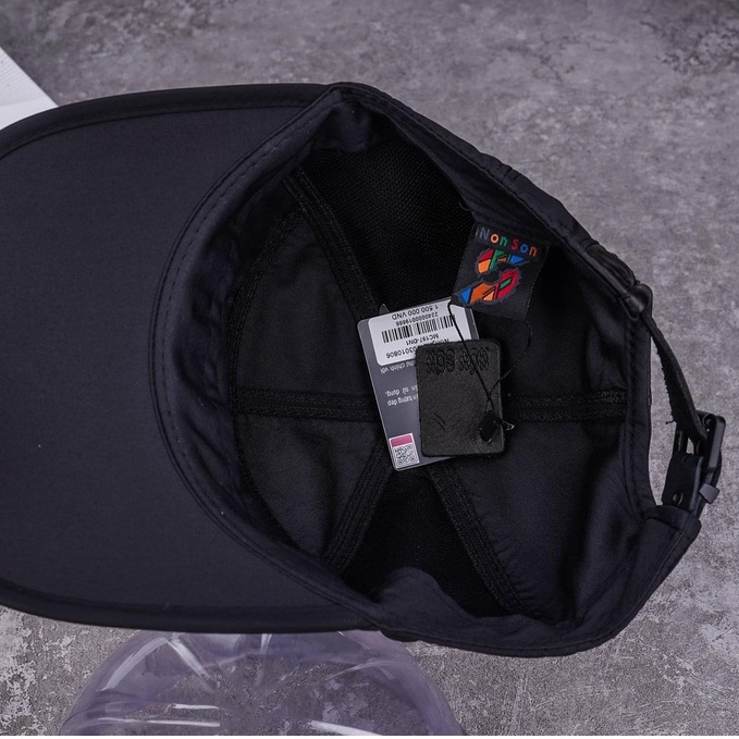 Mũ NS chính hãng dáng không chóp dành cho nam chất liệu vải gió phối da cao cấp MC197  - Hùng Nón Hiệu