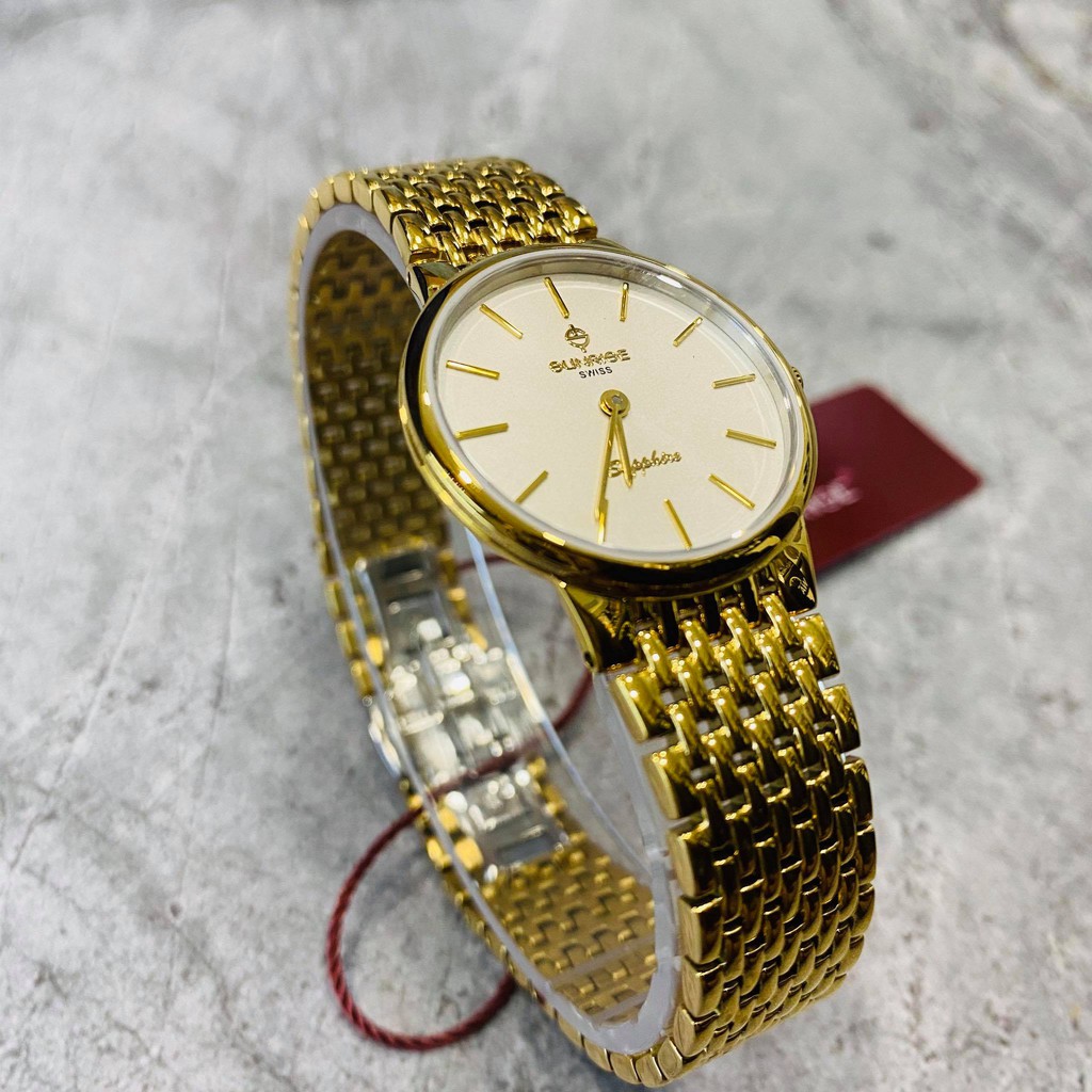 Đồng hồ Sunrise nữ chính hãng Nhật Bản L738SWD.G.V - kính saphire chống trầy - siêu