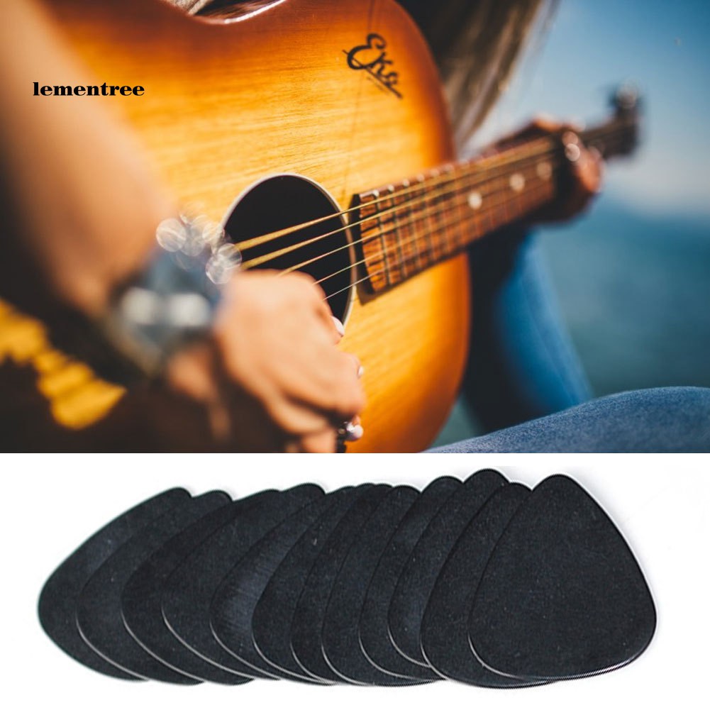 Set 10 Miếng Gảy Đàn Guitar Màu Đen 0.5mm