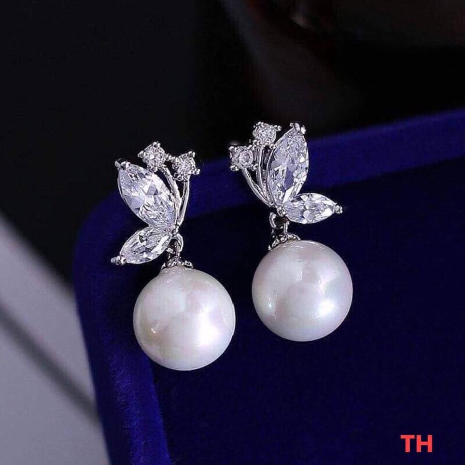 Khuyên Tai Cho Nữ Bông Tai Bạc Ta JQN Mẫu Cánh Bướm Xinh T23