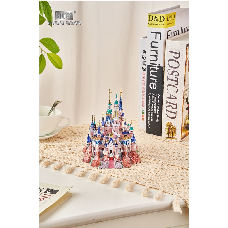 Mô hình lắp ráp kim loại lâu đài disney Dream Castle-tặng ngay một mẫu tự chọn 100k đón giáng sinh