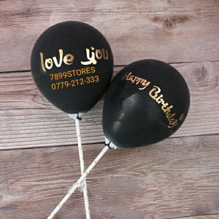 Decal dán chữ lên bong bóng sticker
