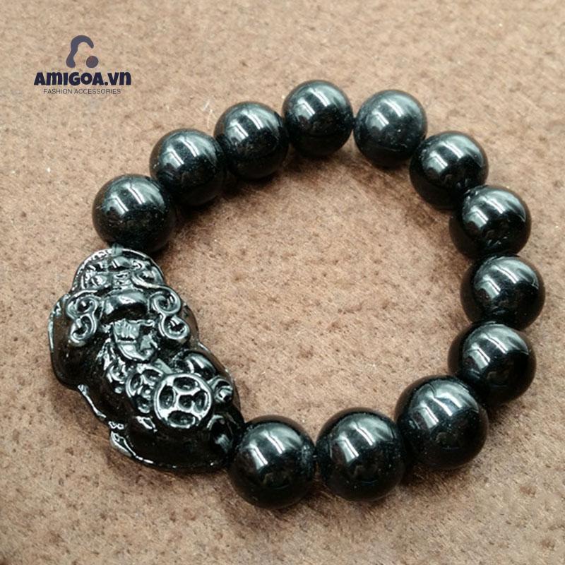 Vòng Đeo Tay Bằng Đá Obsidian Mang Lại May Mắn