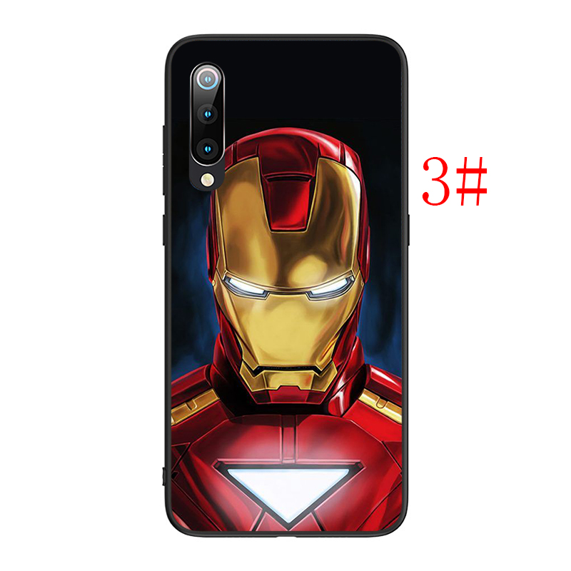 Ốp Lưng Silicone Mềm In Hình Iron Man Cho Xiaomi Mi 6 / 8 / 9 / Se / 10 Lite / Pro / W118