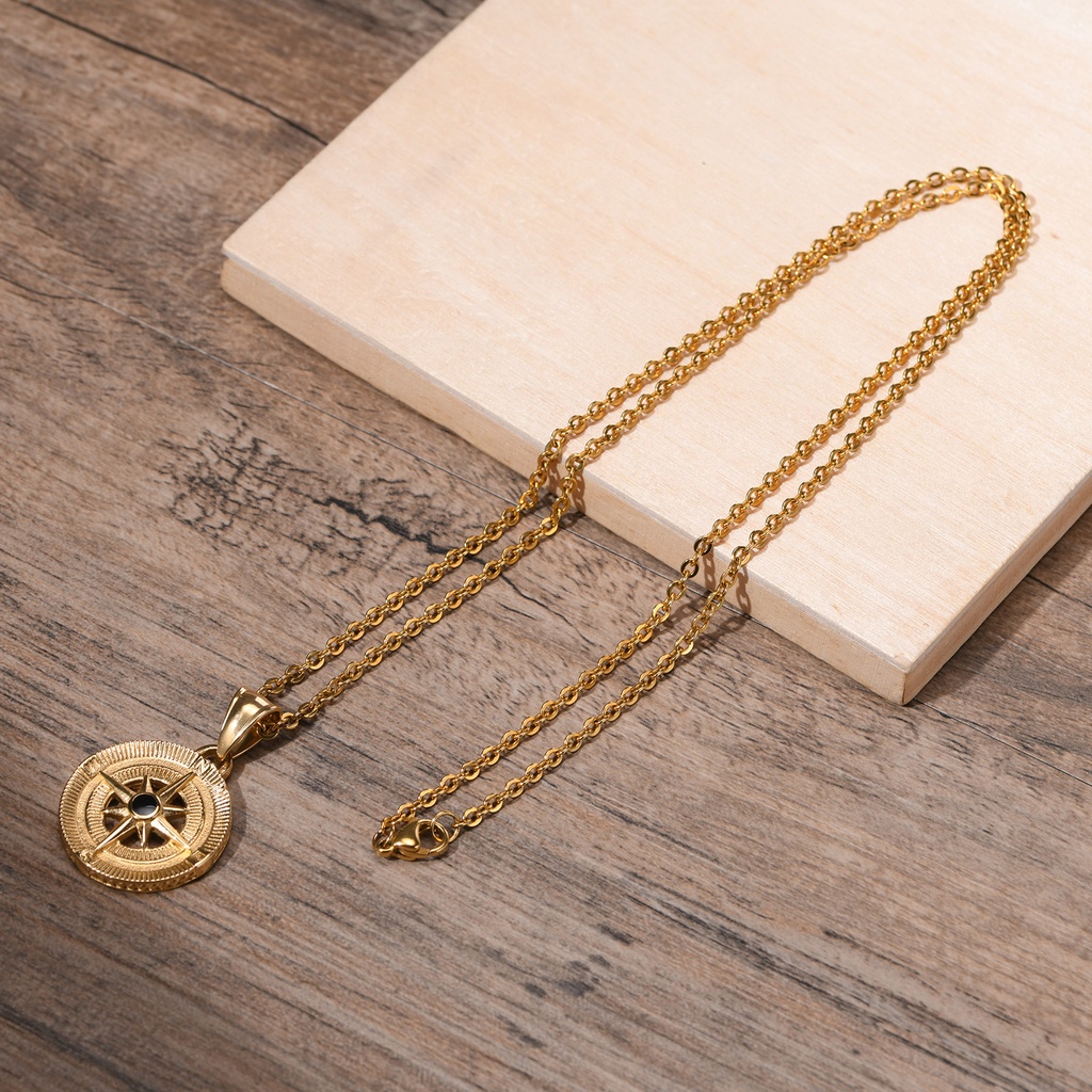 Vòng cổ Mặt Hình La Bàn Thời Trang Cá Tính Cho Nam