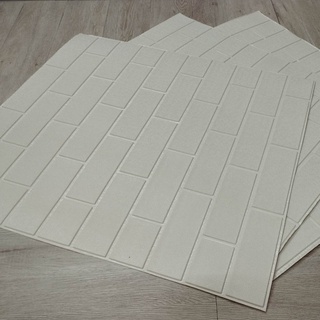 Xốp dán tường 3d trắng trơn