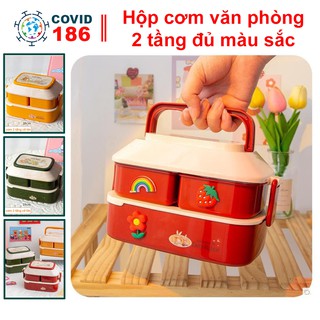 Hộp cơm lúa mạch văn phòng bằng nhựa PP cao