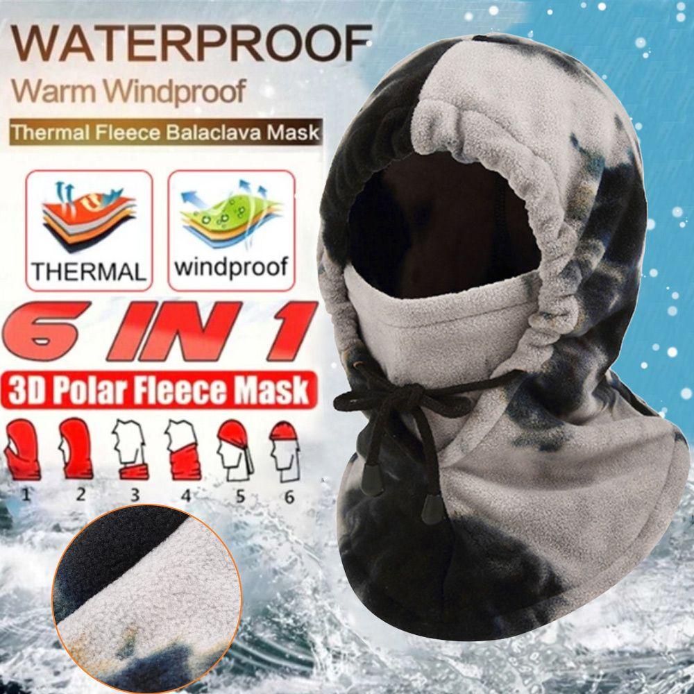Lay Balaclava Mũ Lông Cừu Giữ Ấm Cổ Dùng Khi Đạp Xe Leo Núi Trượt Tuyết