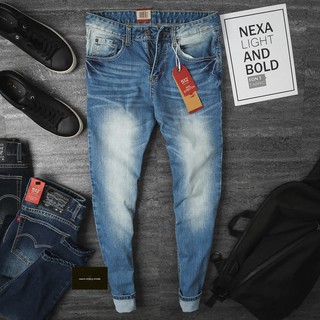 Quần Jean Nam SLIMFIT màu XANH NHẠT WASH – Hàng VNXK xuất dư xịn fit 50-85kg