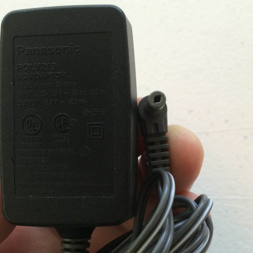 Adapter nguồn điện thoại Panasonic 6.5V 500ma PQLV219