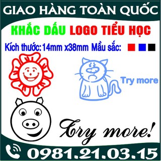 Combo 03 Con dấu Logo Tiểu học