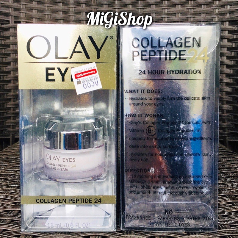 [Hàng Mỹ] Kem Dưỡng Mắt Olay Collagen Peptide 24 Eye Cream 15ml