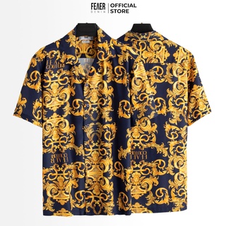 Áo sơ mi nam FEAER DENIM chất thoáng khi nhẹ nhàng thoải mái vải lụa BAROQUE