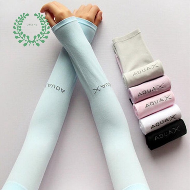 Ống tay áo Aqua X chống nắng vải lụa lạnh thoáng khí