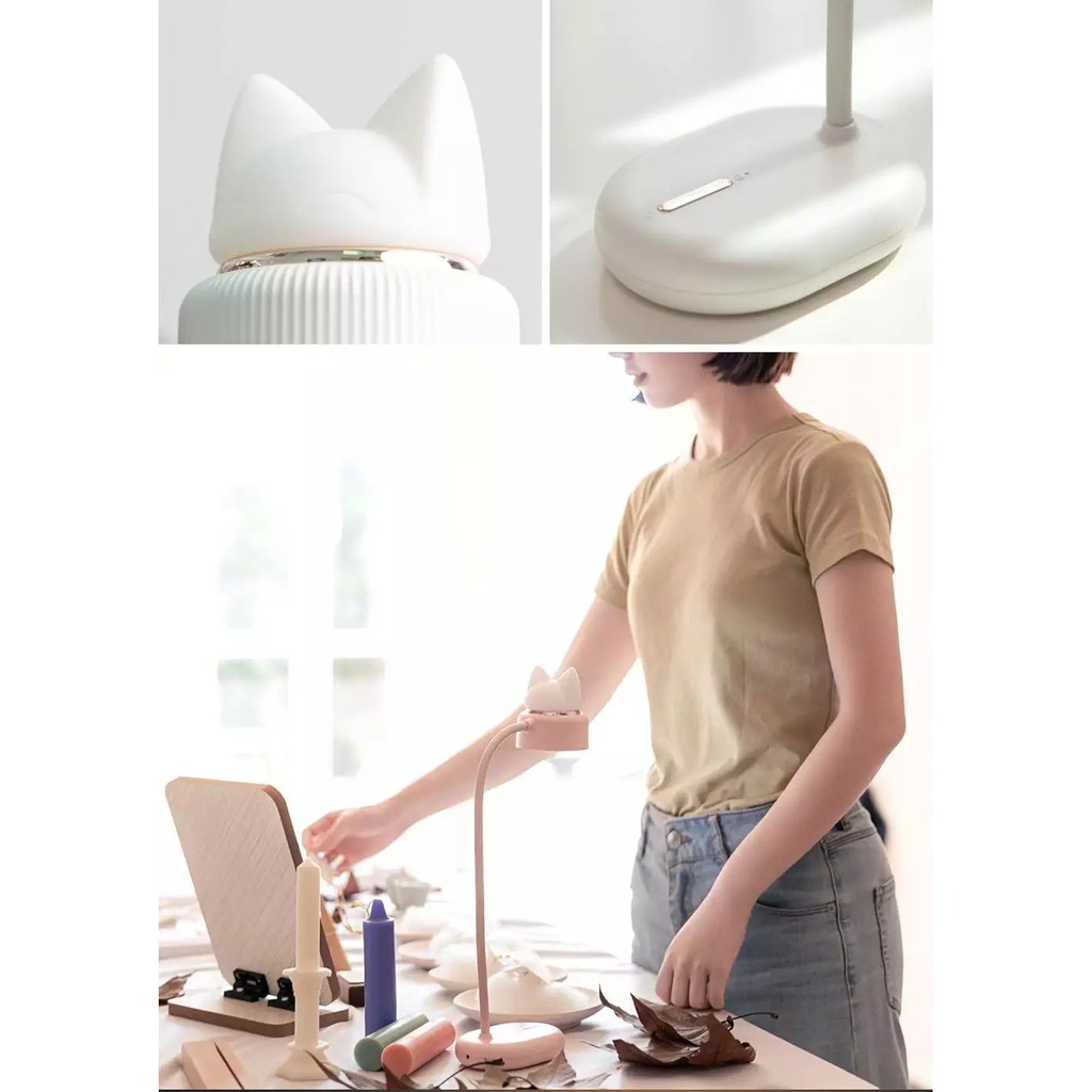 Đèn bàn kiêm đèn ngủ Xiaomi Youpin Desk Lamp + Ambient Lamp 322 pin 1200mAh Pin sạc tích điện - Minh Tín Shop